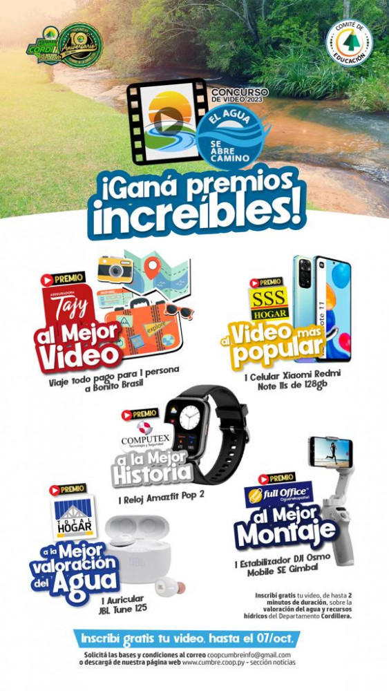 Concurso de Video, “El Agua se abre Camino